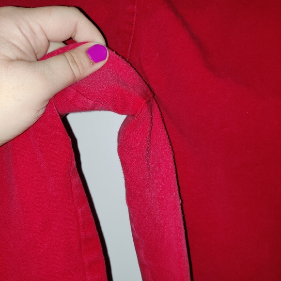🤩BOGOFREE🤩 Size 18 Old Navy Red Capri Crop Pants - Picture 3 of 4